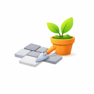 Kostka brukowa i ogrody